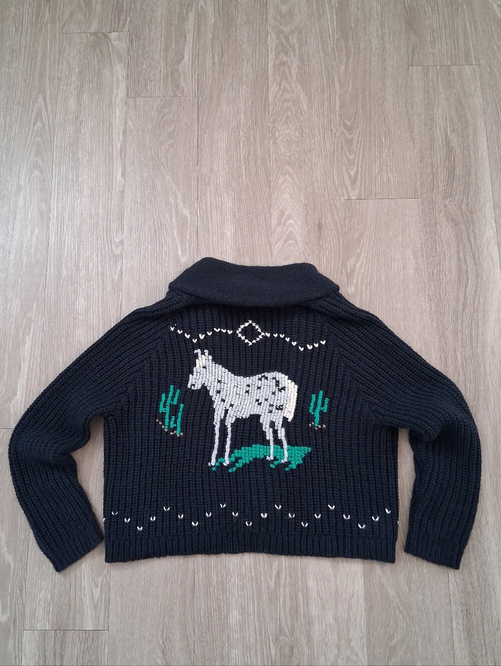 The Great Equestrian Lodge Cardigan In Navy - Picture 6 of 16